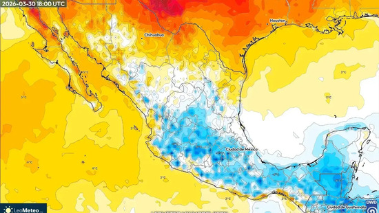 Calor en el norte y centro se encuentra con chubascos en el sureste — Semana del 30 de marzo al 05 de abril de 2026
