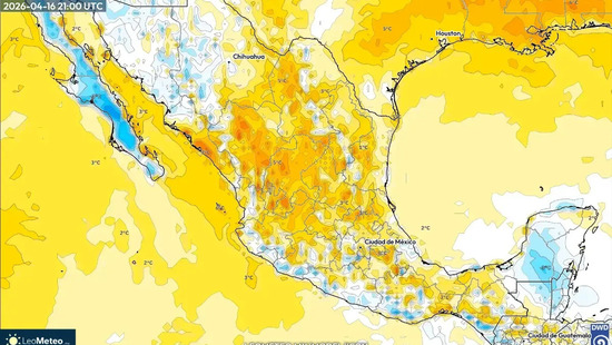 Ola de calor sofocante en el interior y el sur; chubascos refrescan el centro y norte hacia el domingo — Pronóstico para el fin de semana: 17-19 de abril de 2026