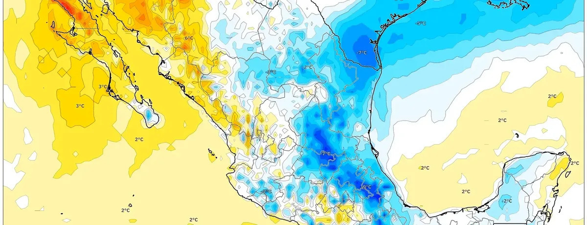 Vientos de 92 km/h Azotan Tampico – Puntos de Rocío Bajo Cero y Lluvia Intensa Pronosticada para el Lunes, 8 de Dic 2025 en México