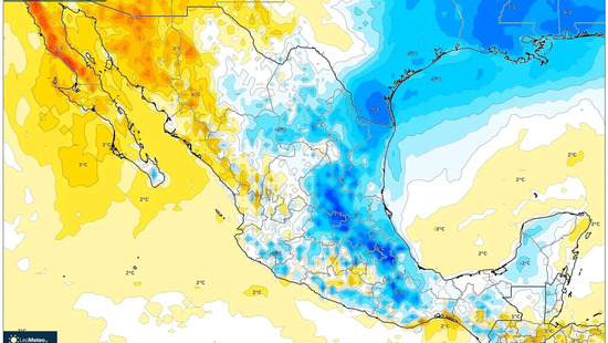 Vientos de 92 km/h Azotan Tampico – Puntos de Rocío Bajo Cero y Lluvia Intensa Pronosticada para el Lunes, 8 de Dic 2025 en México