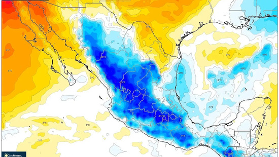 Frente frío severo: temperaturas caen a 10 °C y fuertes lluvias azotan el sureste el 10 de diciembre de 2025