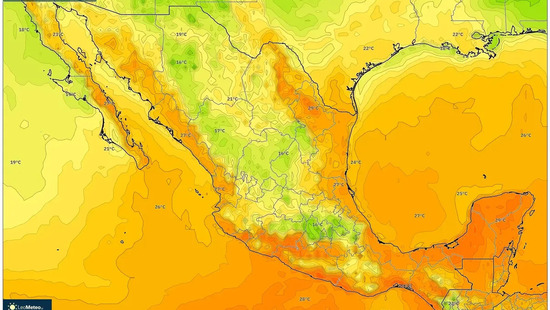 Abrasador calor de 32 °C para el 18 de diciembre de 2025
