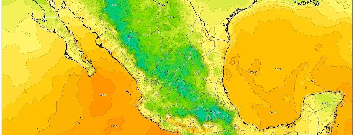 Amenaza de Tormenta Masiva en el Sur Golpea a México el 26 de diciembre de 2025 – Viernes Cálido y Seco & Vientos de 75 km/h