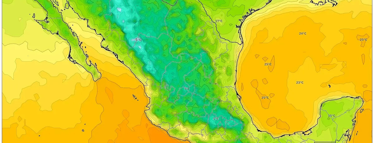 México se hornea bajo un sol cálido el 3 de enero de 2026 – Mayormente seco con lluvia matutina breve en el oeste