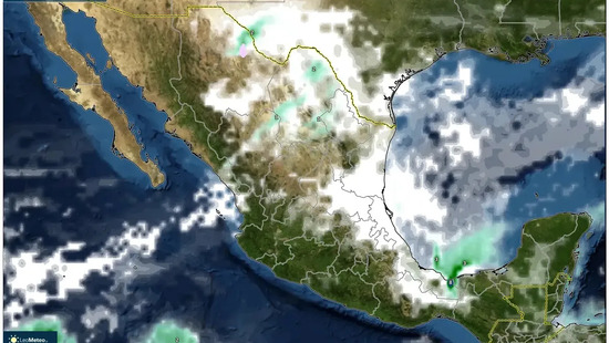 Patrón meteorológico dinámico para el 13 de enero de 2026 – Oeste cálido y despejado vs. Norte y Yucatán tormentosos
