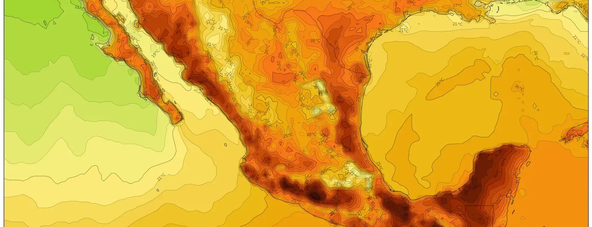 Danza dinámica de nubes y sol: Pronóstico del tiempo para México – 24 de marzo de 2025